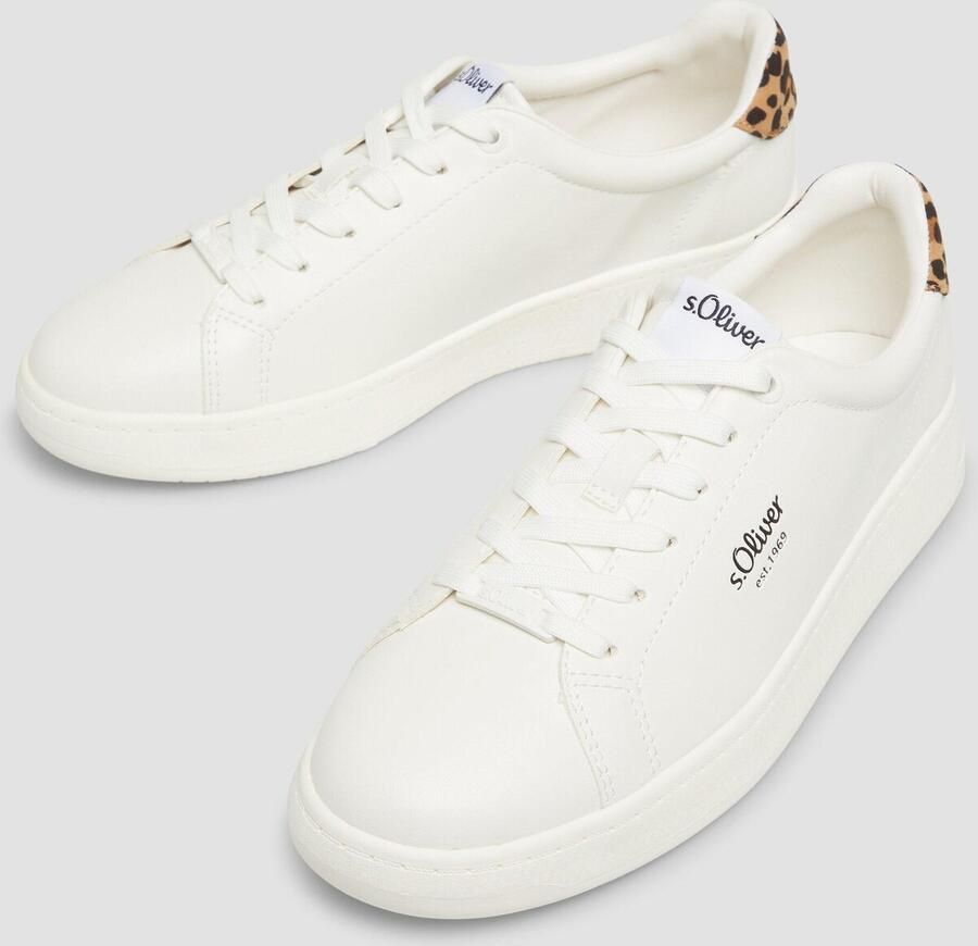 S.Oliver Sneakers laag mokka zwart wit - Foto 2