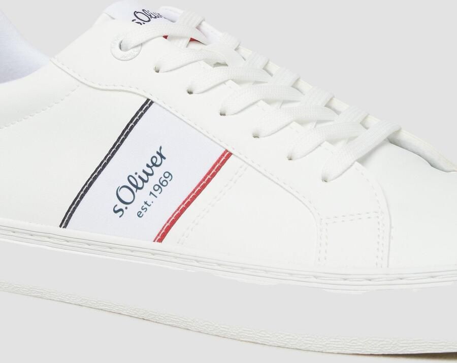 S.Oliver Sneakers laag navy lichtgrijs rood wit - Foto 4