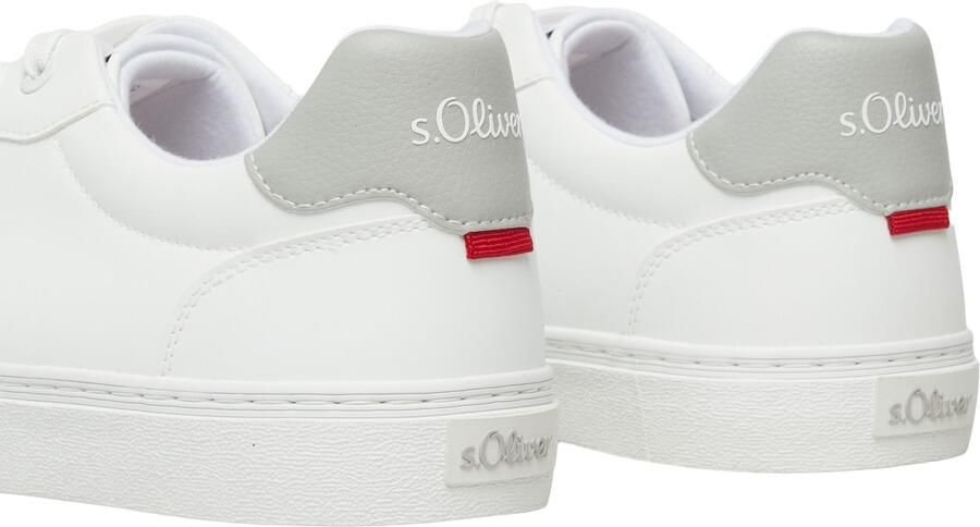 S.Oliver Sneakers laag navy lichtgrijs rood wit - Foto 3