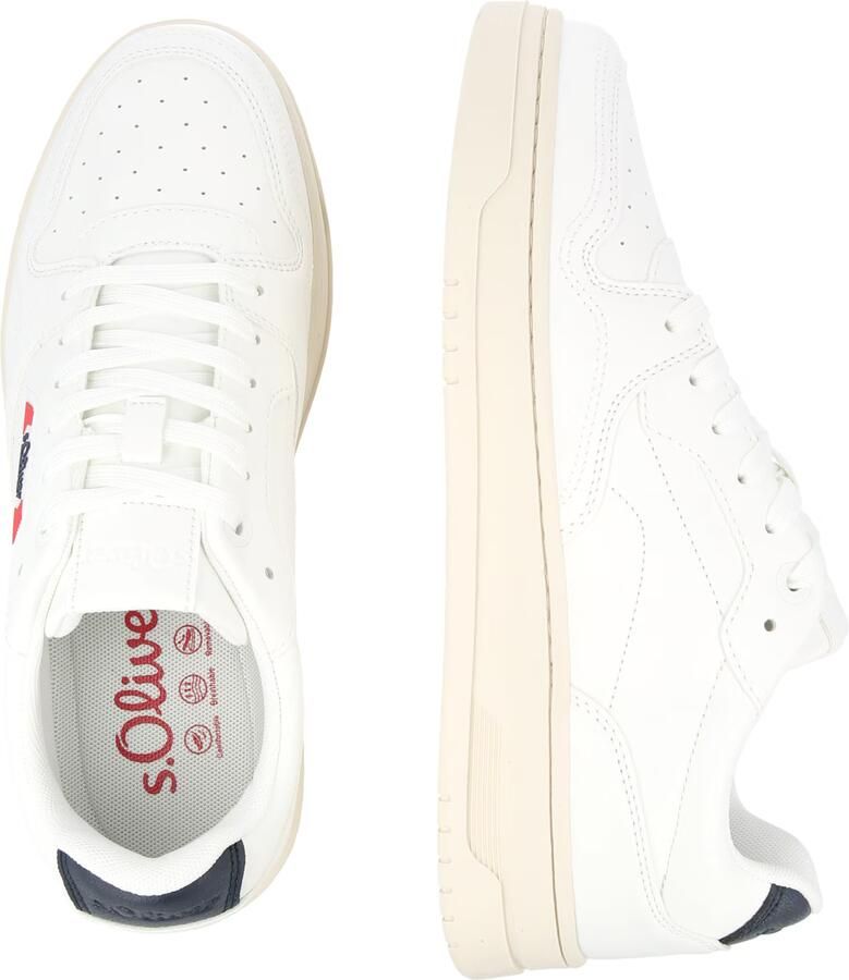 S.Oliver Men Shoes leren sneakers wit - Foto 4