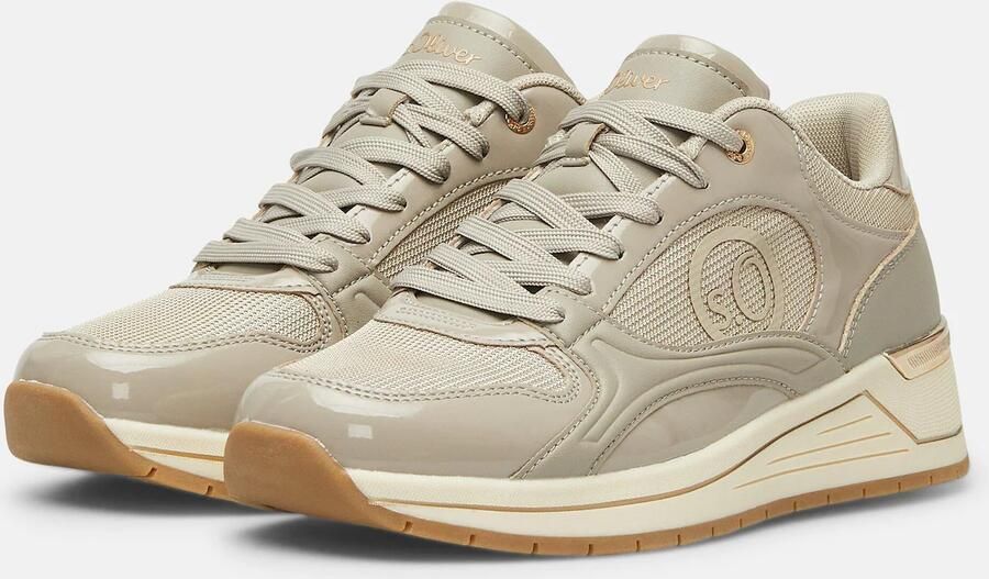 S.Oliver female Sneakers met leerlook en logodetail - Foto 4