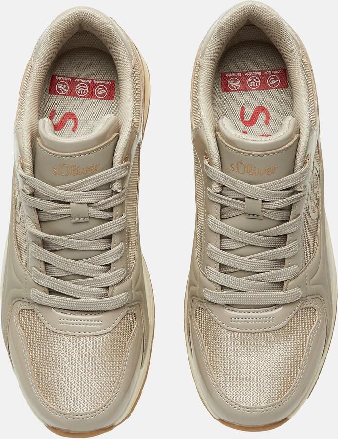 S.Oliver female Sneakers met leerlook en logodetail - Foto 2