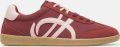 S.Oliver female Sneaker in een mix van materialen met logo-opschrift - Rood