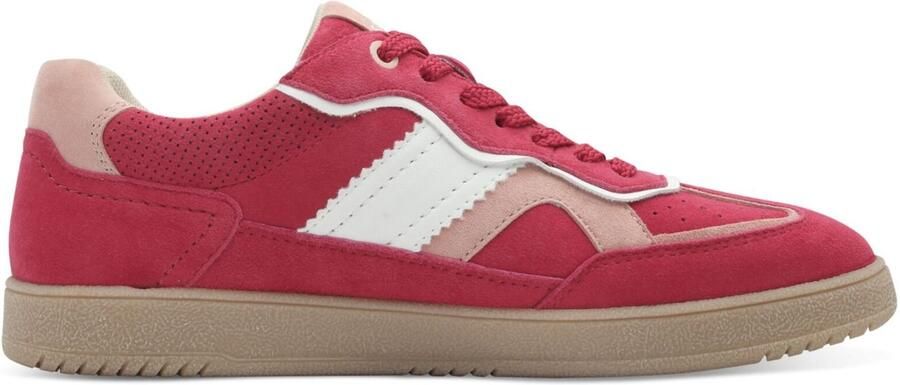 S.Oliver Sneakers laag rosé cranberry wit