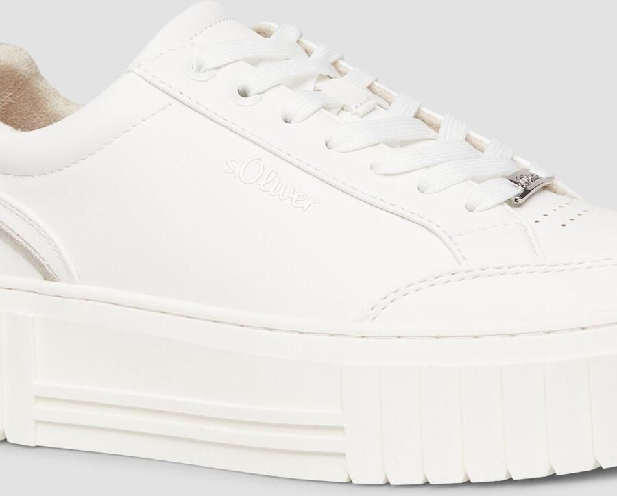 S.Oliver female Trainers met plateauzool en leo-detail - Foto 3