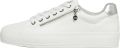 S.Oliver female Trainers met ritssluiting en rubberen zool - Wit