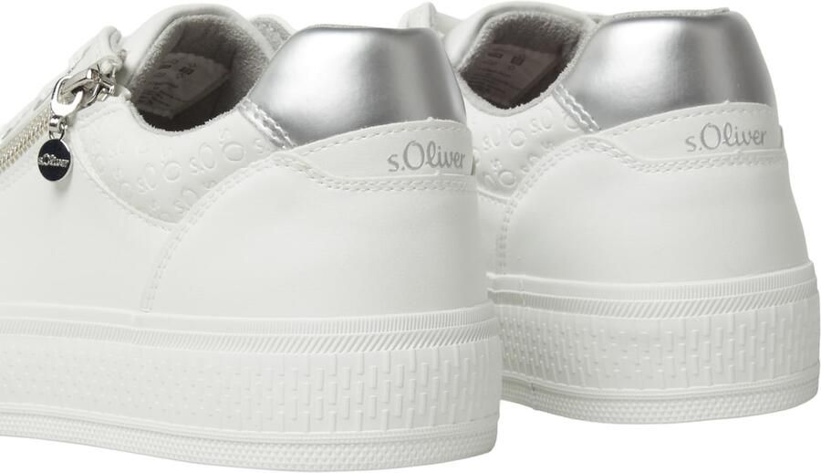S.Oliver Sneakers laag zilver wit - Foto 4