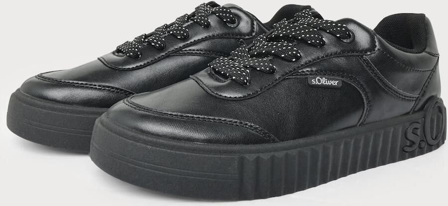 S.Oliver female Sneaker in leerlook met logodetail - Foto 6