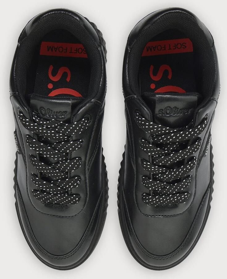 S.Oliver female Sneaker in leerlook met logodetail - Foto 3