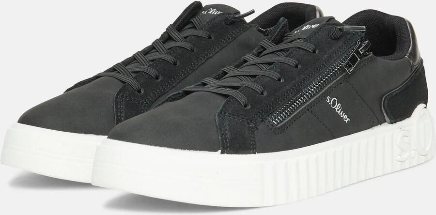 S.Oliver Sneakers laag zwart wit
