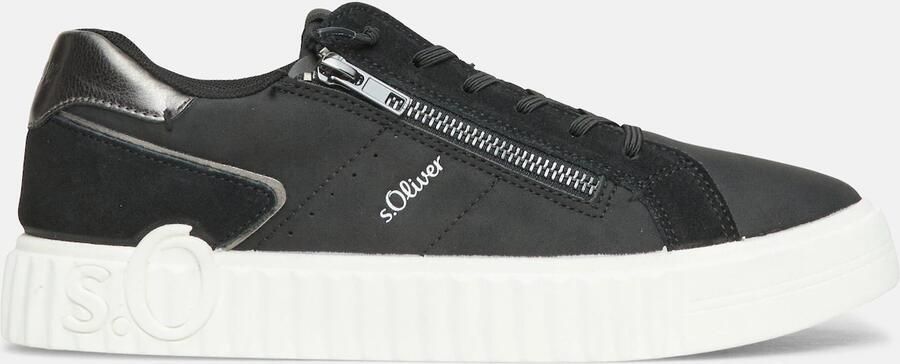 S.Oliver Sneakers laag zwart wit - Foto 4