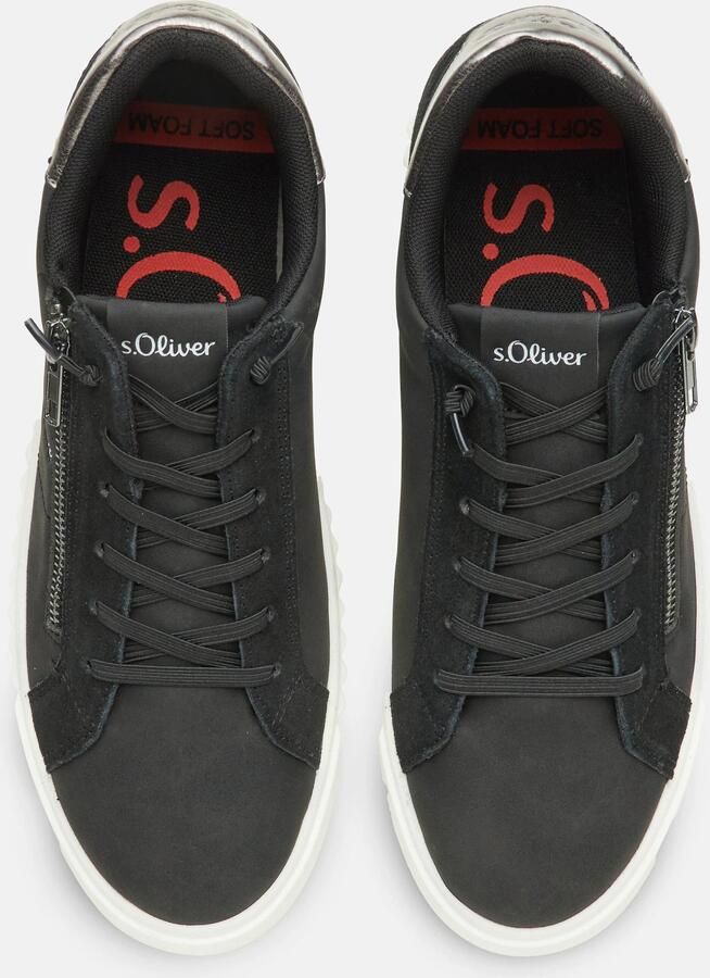 S.Oliver Sneakers laag zwart wit - Foto 2