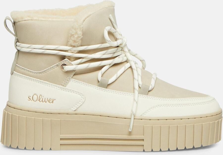 S.Oliver Snowboots beige wit
