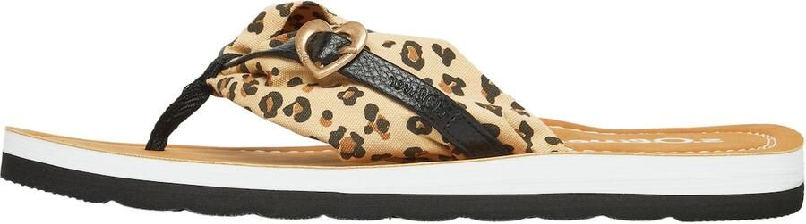 S.Oliver Teenslipper beige bruin zwart