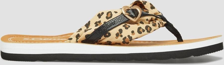 S.Oliver Teenslipper beige bruin zwart - Foto 6