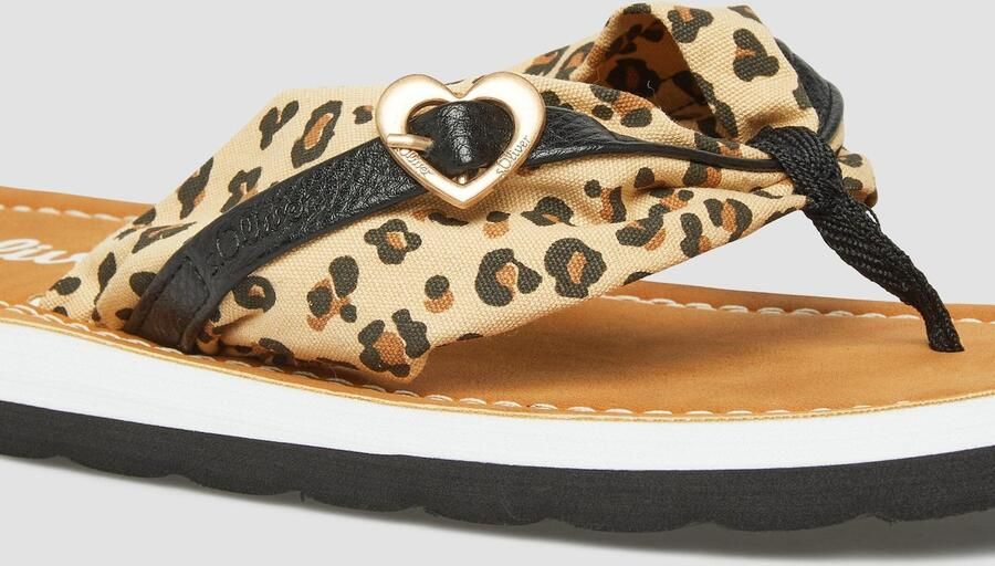 S.Oliver Teenslipper beige bruin zwart - Foto 4