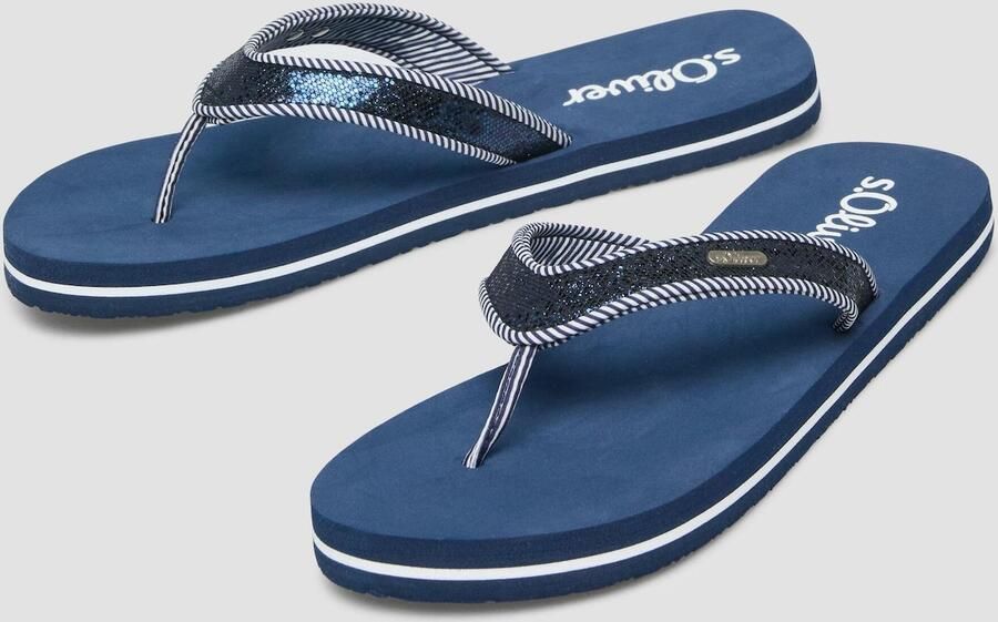S.Oliver Teenslipper donkerblauw - Foto 3