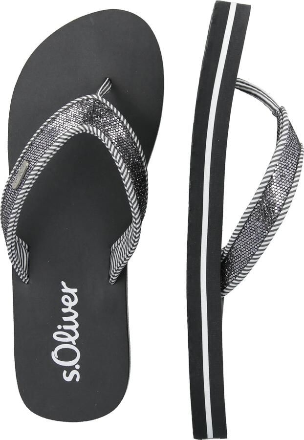 S.Oliver Teenslipper donkergrijs wit - Foto 2