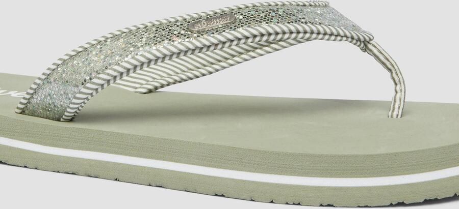 S.Oliver Teenslipper groen zilver - Foto 3