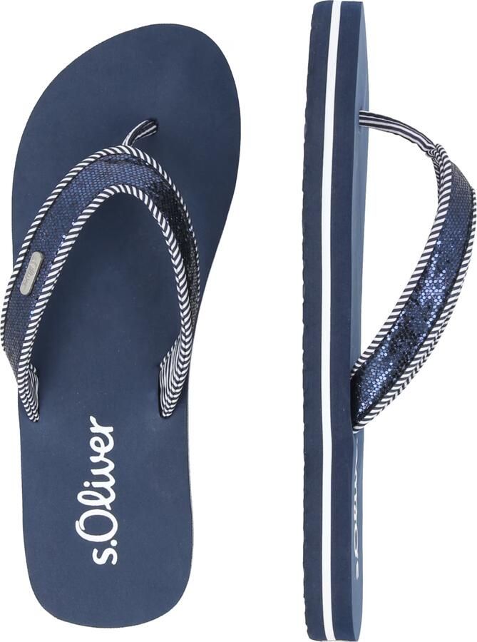 S.Oliver Teenslipper donkerblauw - Foto 2
