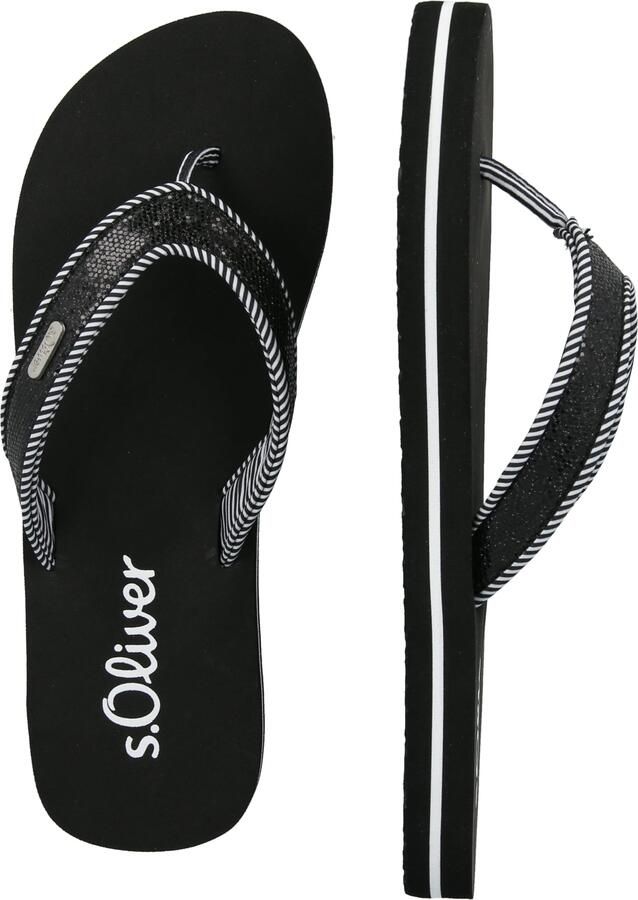 S.Oliver Teenslipper zwart wit - Foto 2