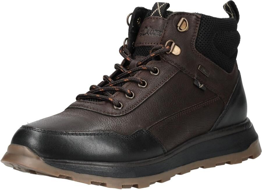 S.Oliver Veterboots donkerbruin zwart