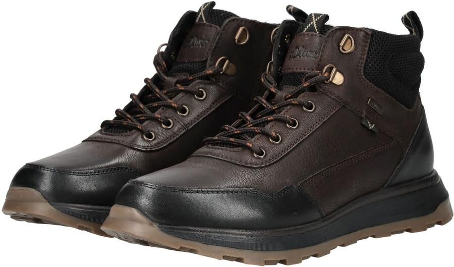 S.Oliver Veterboots donkerbruin zwart - Foto 4