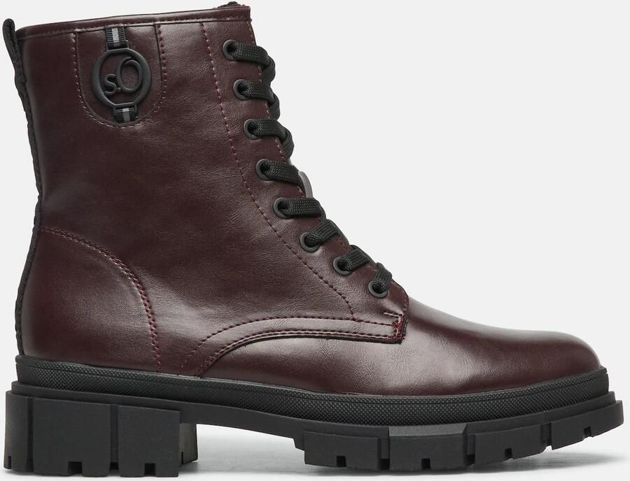 S.Oliver female Laarzen in leerlook met profielzool