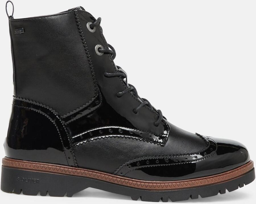 S.Oliver female Laarzen in laklederlook met stiksels