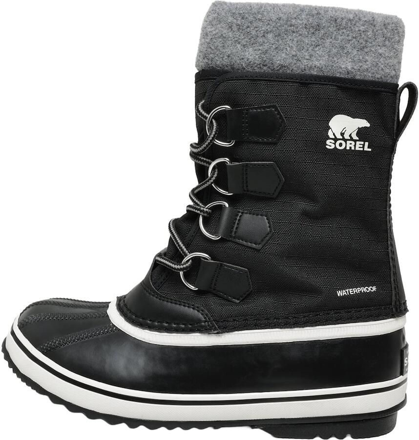 SOREL Snowboots 'CARNIVAL' lichtgrijs zwart wit