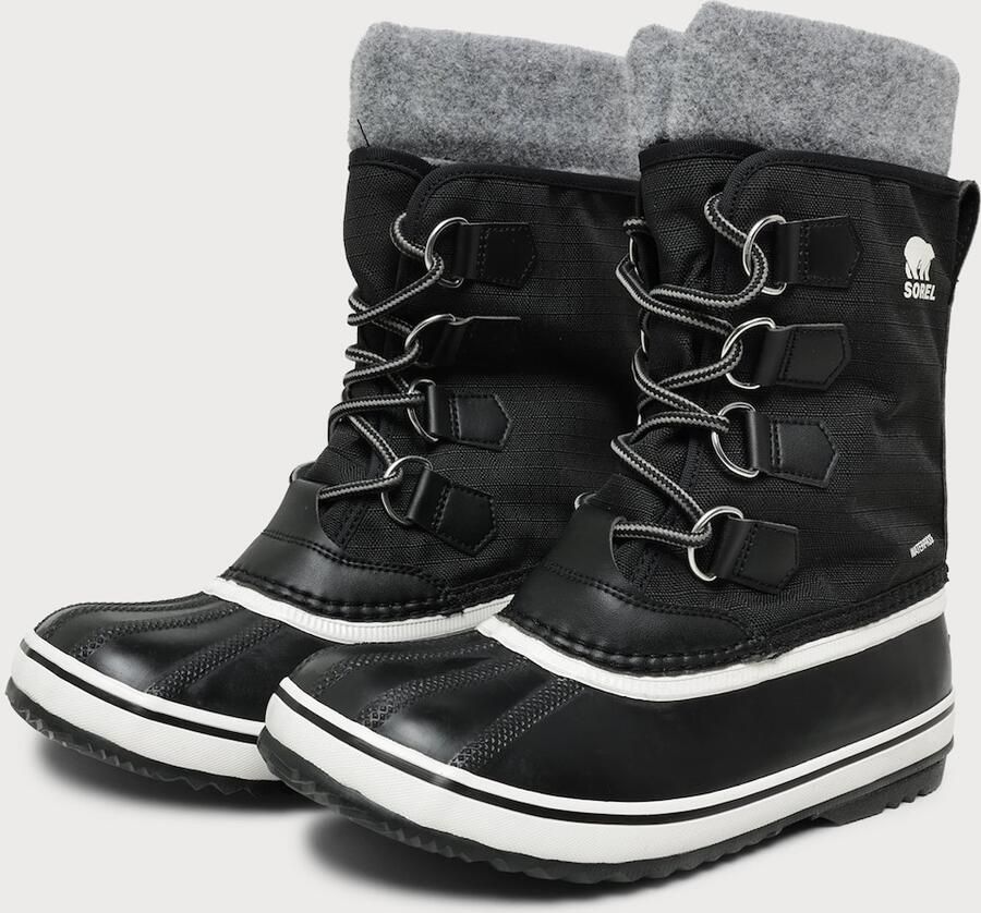 SOREL Snowboots 'CARNIVAL' lichtgrijs zwart wit - Foto 2