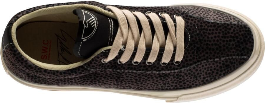 Stepney Workers Club Sneakers laag chocoladebruin zwart - Foto 4