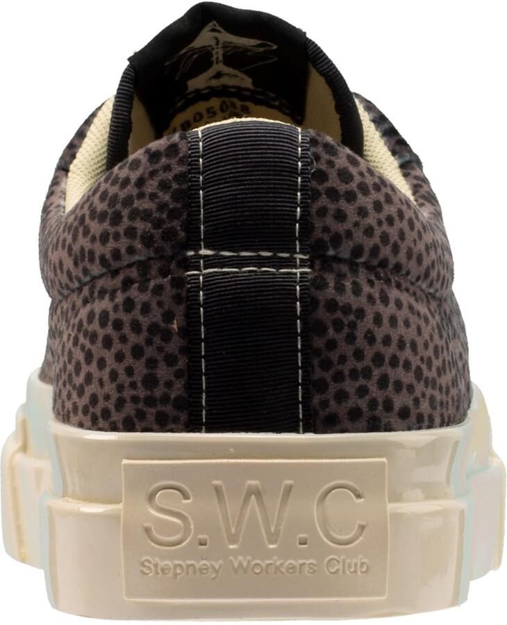 Stepney Workers Club Sneakers laag chocoladebruin zwart - Foto 2