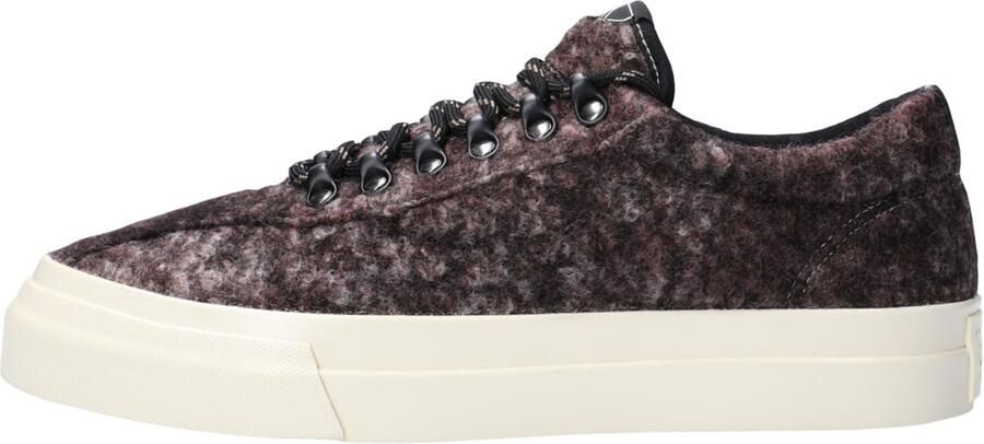 Stepney Workers Club Sneakers laag kastanjebruin wit