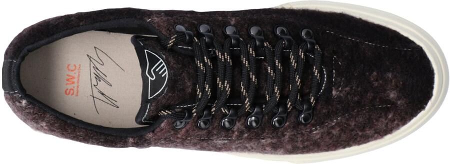 Stepney Workers Club Sneakers laag kastanjebruin wit - Foto 5