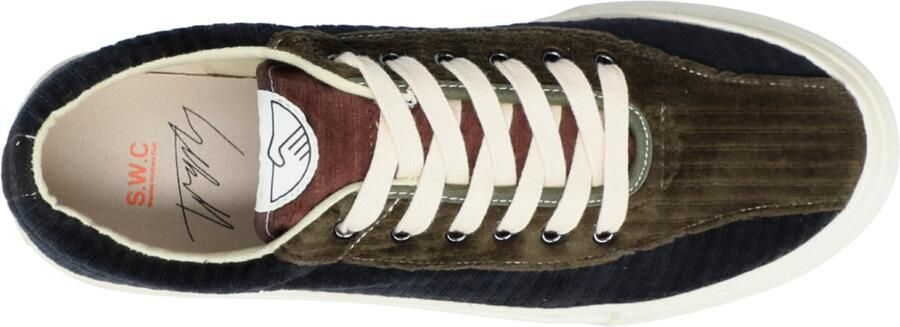 Stepney Workers Club Sneakers laag olijfgroen zwart - Foto 5