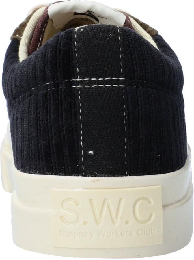 Stepney Workers Club Sneakers laag olijfgroen zwart - Foto 2