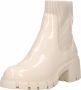 Steve Madden Hutch lakleren chelsea boots off white - Thumbnail 3