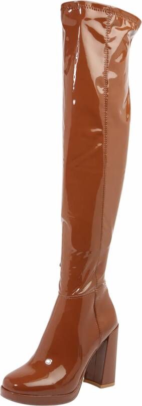 Steve Madden Overkneelaarzen in laklook model 'Magnifico' - Foto 2