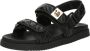 Steve Madden Mona-Q Quilted leren sandalen zwart - Thumbnail 3