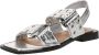 Steve Madden Saria-e Sandalen Dames Zilverkleurig - Thumbnail 3