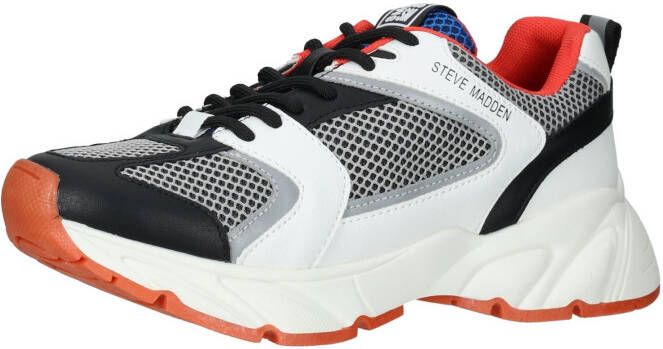Steve Madden Standout chunky sneakers wit zwart rood - Foto 2
