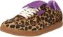 Steve Madden Ethora-L suède sneakers met panterprint beige lila - Thumbnail 4