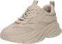 STEVE MADDEN Possess Beige Leer Lage sneakers Unisex - Thumbnail 3