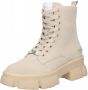 Steve Madden Chunky Sole Leren Laarzen Beige Dames - Thumbnail 3