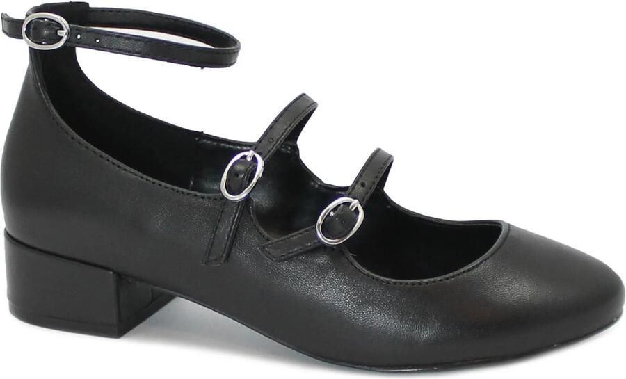 STEVE MADDEN Ballerina ' COLLEAGUE black nero scarpe ballerina donna pelle cinturino' zwart