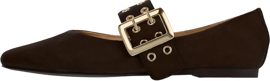 STEVE MADDEN Ballerina met riempjes 'Atlantica' donkerbruin