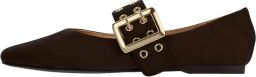 STEVE MADDEN Ballerina met riempjes 'Atlantica' donkerbruin