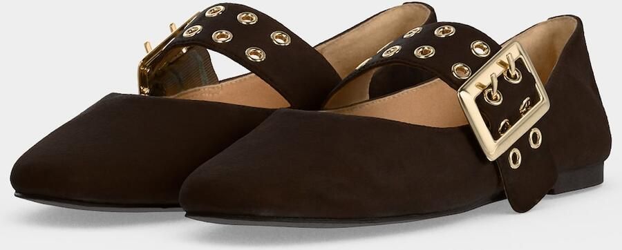 STEVE MADDEN Ballerina met riempjes 'Atlantica' donkerbruin - Foto 5