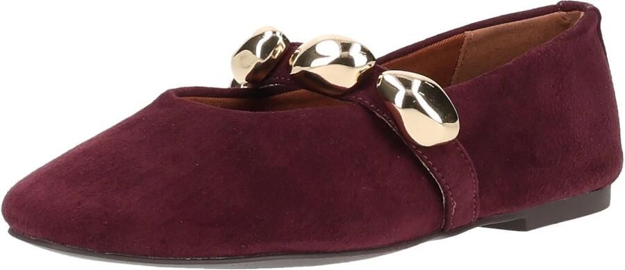 STEVE MADDEN Ballerina met riempjes donkerrood - Foto 2
